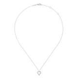 Gabriel & Co. 14k White Gold Eternal Love Diamond Heart Necklace - NK5452W45JJ photo 2