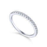 Gabriel & Co. 14k White Gold Contemporary Anniversary Wedding Band - WB12664R4W44JJ photo 3