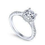 Gabriel & Co. 14k White Gold Infinity Straight Engagement Ring - ER13853R4W44JJ photo 3
