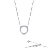 Lafonn 0.54 CTW Open Circle Necklace - N0187CLP20 photo