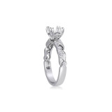 Roman & Jules 14k White Gold Straight Engagement Ring - 1043-1 photo 2