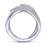 Gabriel & Co. 14k White Gold Kaslique Diamond Ring - LR51496W45JJ photo 2