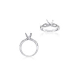 Roman & Jules 14k White Gold Twisted Engagement Ring - KR2236W photo