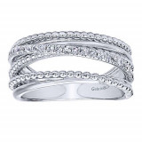 Gabriel & Co. Sterling Silver Sapphire Band photo 4