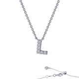 Lafonn Letter L Pendant Necklace - 9N092CLP20 photo