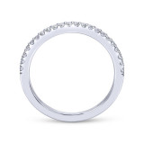 Gabriel & Co. 14k White Gold Contemporary Anniversary Wedding Band - WB6419W44JJ photo 2