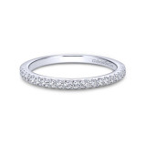 Gabriel & Co. 14k White Gold Contemporary Anniversary Wedding Band - WB6419W44JJ photo