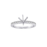 Roman & Jules 14k White Gold Straight Engagement Ring - KR1703W-ER photo