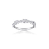 Roman & Jules 14k White Gold Twist Wedding Band - 1046WB-1 photo