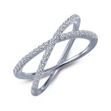 Lafonn Simple Crisscross Ring - R0173CLP05 photo