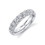 Shy Creation 14k White Gold Diamond Eternity Band - SC55020364EZ6.5 photo