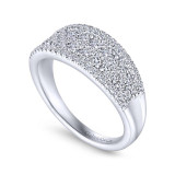 Gabriel & Co. 14k White Gold Lusso Diamond Ring - LR51342W45JJ photo 3