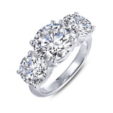 Lafonn Three-Stone Engagement Ring - 8R017CLP05 photo