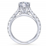 Gabriel & Co. 14k White Gold Contemporary Straight Engagement Ring - ER12293R6W44JJ photo 2