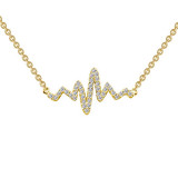 Lafonn 0.39 CTW Heartbeat Necklace - N0060CLG18 photo