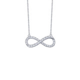 Lafonn 0.33 CTW Infinity Necklace - N0017CLP18 photo