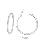 Lafonn 2.64 CTW Hoop Earrings - E3017CLP00 photo