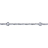 Gabriel & Co. 14k White Gold Lusso Diamond Tennis Bracelet - TB4228W45JJ photo 2