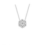 Louis Creations 14k White Gold Diamond Pendant - PRL1188K-035 photo