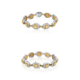 Roman & Jules Two Tone 18k Gold Diamond Bracelet - KB5621WY-18K photo 3