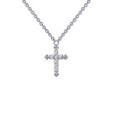 Lafonn 0.07 CTW Cross Necklace - 9N023CLP18 photo