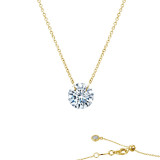 Lafonn Frameless Solitaire Necklace - N0070CLG18 photo