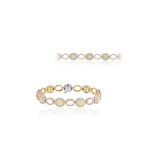 Roman & Jules Three Tone 18k Gold Diamond Bracelets - KB2643WRY-18K photo 2