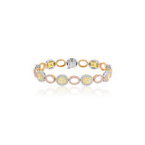 Roman & Jules Three Tone 18k Gold Diamond Bracelets - KB2643WRY-18K photo 3