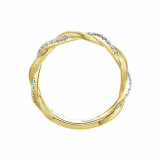 Gabriel & Co. 14k Yellow Gold Diamond Stackable Ladies' Ring photo 2