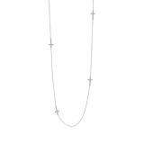 Lafonn Cross Station Necklace - N0166CLP36 photo