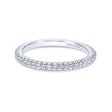 Gabriel & Co. 14k White Gold Contemporary Anniversary Wedding Band - WB10439W44JJ photo