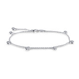 Lafonn Bezel-Set Station Anklet - A0021CLP10 photo