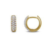 Lafonn 3-Row Huggie Hoop Earrings - E0199CLG00 photo